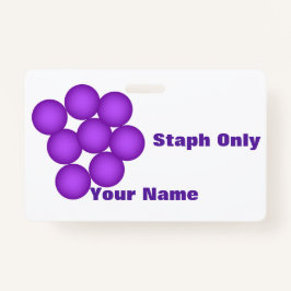 Alleen staph Microbiology Lab Badge