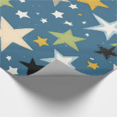 Alleen sterren cadeaupapier (Hoek)