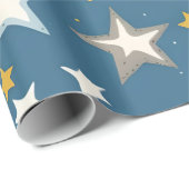 Alleen sterren cadeaupapier (Rol Hoek)