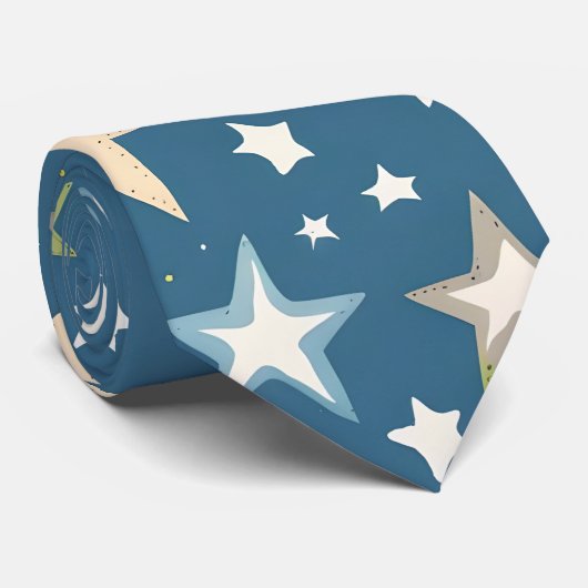 Alleen sterren stropdas (Opgerold)