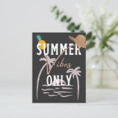 Alleen stralen met zomerbloem briefkaart (Staand voorkant)