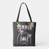 Alleen stralen met zomerbloem tote bag (Achterkant)