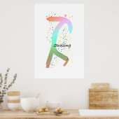 Alleen STROLLEN Poster (Keuken)