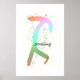 Alleen STROLLEN Poster