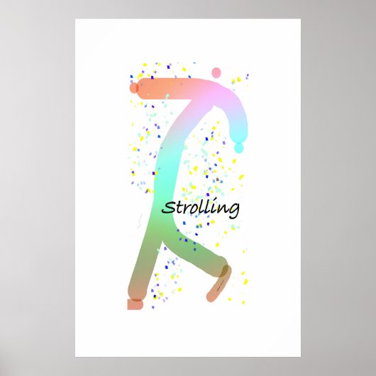 Alleen STROLLEN Poster (Voorkant)