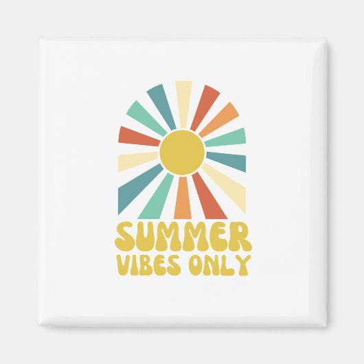 ALLEEN SUMMER VIBES MAGNEET (Voorkant)