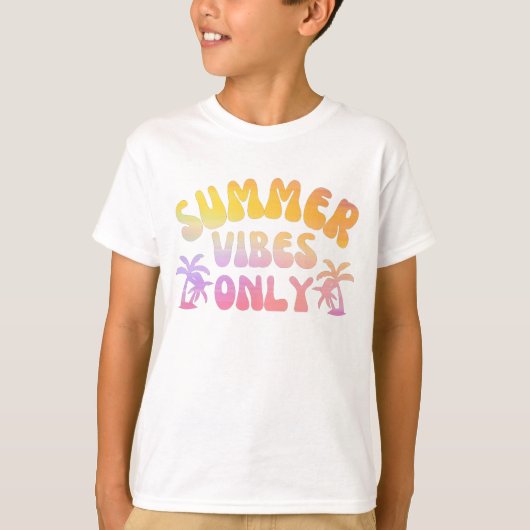 ALLEEN SUMMER VIBES T-SHIRT (Voorkant)