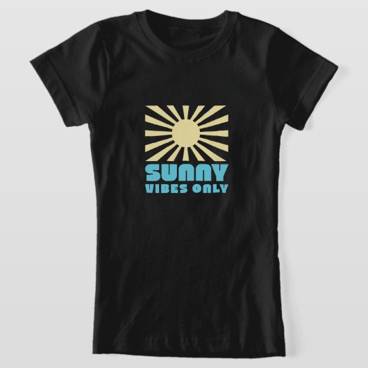 Alleen Sunny Vibes – Bold Retro Sunshine Graphic T-shirt (Laagn)