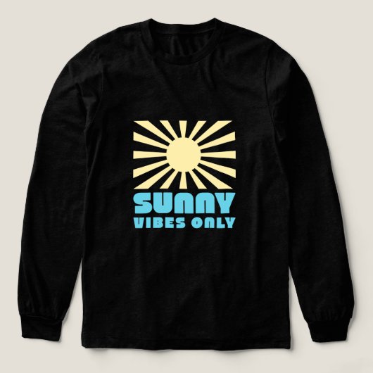 Alleen Sunny Vibes – Bold Retro Sunshine Graphic Tri-Blend Shirt (Voorkant)
