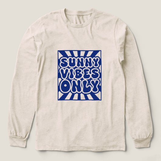 Alleen Sunny Vibes - Groovy Energy Tri-Blend Shirt (Voorkant)