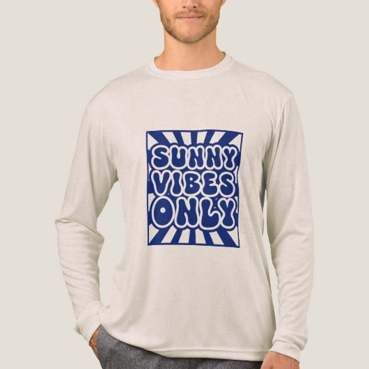 Alleen Sunny Vibes - Groovy Energy Tri-Blend Shirt (Voorkant volledig)