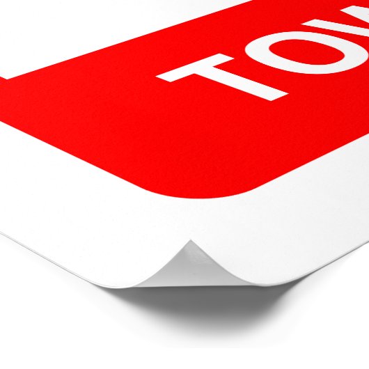 Alleen surferparkeren poster (Hoek)