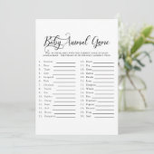 Alleen tekst voor baby's baby shower Uitnodiging t (Staand voorkant)