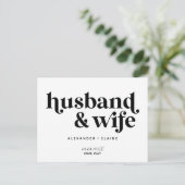 Alleen tekst voor Vetgedrukte tekst, echtgenoot en Briefkaart (Staand voorkant)