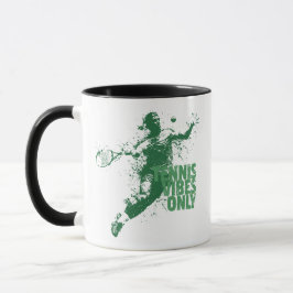 Alleen Tennis Vibes Retro Grunge Spatten Sport Mok