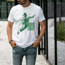 Alleen Tennis Vibes Retro Grunge Spatten Sport