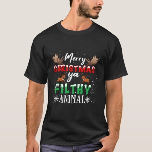 Alleen thuis Films Merry You Filty Animal T-shirt (Voorkant)