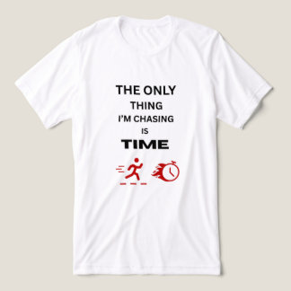 ALLEEN TIJD ACHTERVOLGEN Heren Wit rood Grafisch Tri-Blend Shirt