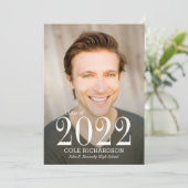 Alleen Tijdloze Afstudeer Uitnodiging (Staand voorkant)