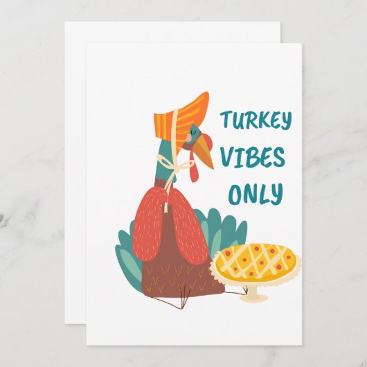 Alleen Turkije-vibes Kaart (Voorkant / Achterkant)