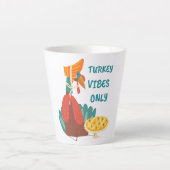 Alleen Turkije-vibes Latte Mok (Voorkant)