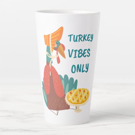 Alleen Turkije-vibes Latte Mok (Voorkant)