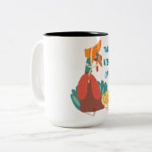 Alleen Turkije-vibes Tweekleurige Koffiemok (Voorkant links)