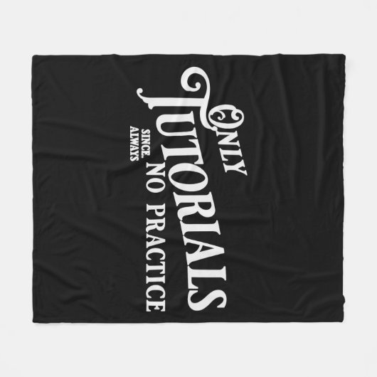 Alleen tutorials, geen praktijk fleece deken (Voorkant (Horizontaal))