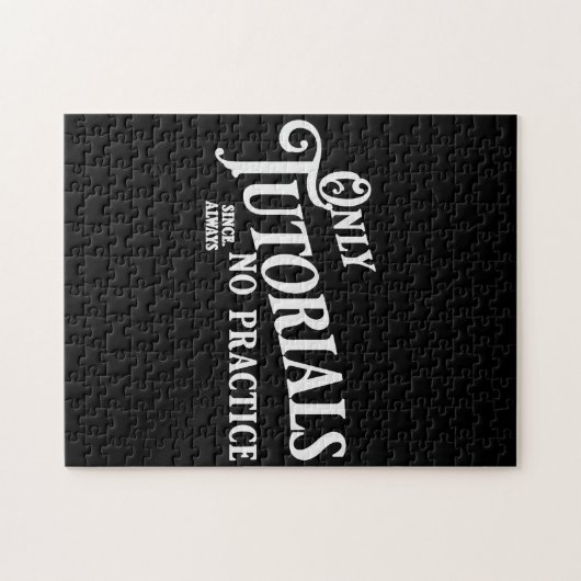 Alleen tutorials, geen praktijk legpuzzel (Horizontaal)