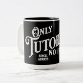 Alleen tutorials, geen praktijk tweekleurige koffiemok (Voorkant links)