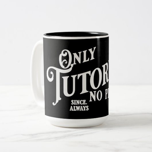 Alleen tutorials, geen praktijk tweekleurige koffiemok (Voorkant links)