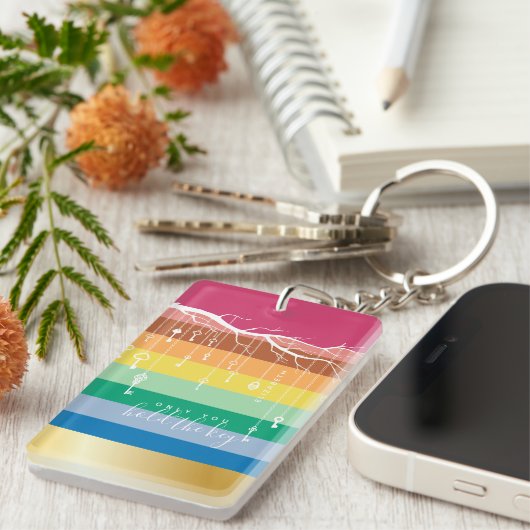 Alleen u houdt het toetsenbord voor de sleutelrege sleutelhanger (Voorkant Rechts)