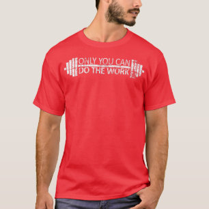 Alleen u kunt de werkbalk en het gewicht van de la t-shirt