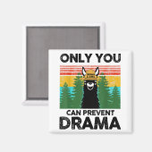 Alleen u kunt Drama Llama Camping F voorkomen Magneet (Voorkant / Achterkant)