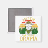 Alleen u kunt Drama Llama Camping  F voorkomen Magneet (Voorkant / Achterkant)