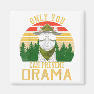 Alleen u kunt Drama Llama Camping  F voorkomen Magneet