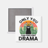 Alleen u kunt Drama Llama Camping  T voorkomen Magneet (Voorkant / Achterkant)
