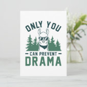 Alleen u kunt Drama voorkomen Bedankkaart (Staand voorkant)