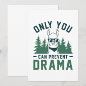 Alleen u kunt Drama voorkomen Bedankkaart (Voorkant / Achterkant)