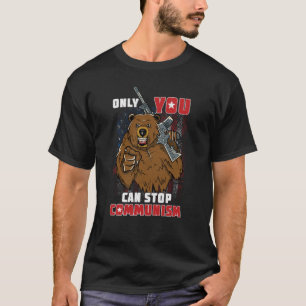 Alleen u kunt het communisme stoppen, maar u kunt t-shirt