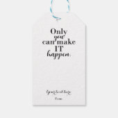 ALLEEN U KUNT HET GEMAKKELIJK AANGEPAST MAKEN CADEAULABEL (Achterkant)