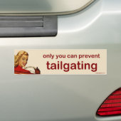 alleen u kunt voorkomen bumpersticker (Op auto)