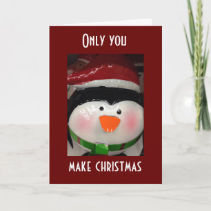 ALLEEN U MAAKT CHRISTMAS LOVING/HAPPY/OH ZO LOS FEESTDAGEN KAART