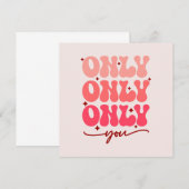 Alleen u valentijnse (Voorkant / Achterkant)