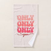 Alleen u valentijnse bad handdoek (Handdoek)