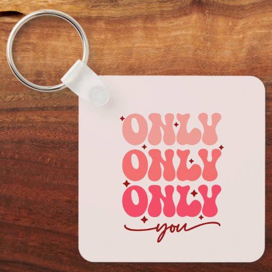 Alleen u valentijnse sleutelhanger (Voorkant)