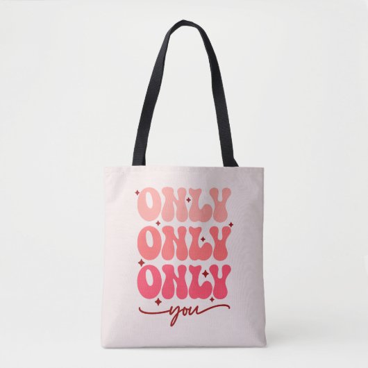 Alleen u valentijnse tote bag (Voorkant)