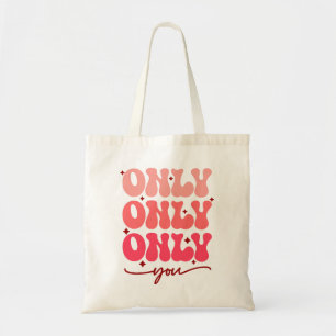 Alleen u valentijnse tote bag