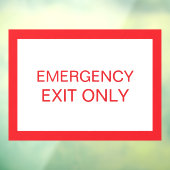 Alleen uitgang - Veiligheidsraam Deur sticker bord (Vel 3)