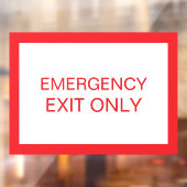 Alleen uitgang - Veiligheidsraam Deur sticker bord (Vel 2)